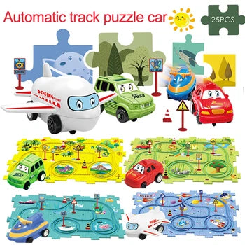 Pista de coches para niños PuzzleRacer