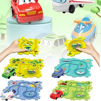 Pista de coches para niños PuzzleRacer