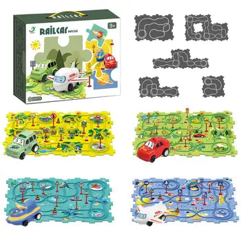 Pista de coches para niños PuzzleRacer