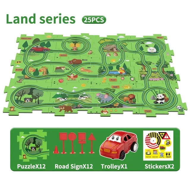 Pista de coches para niños PuzzleRacer